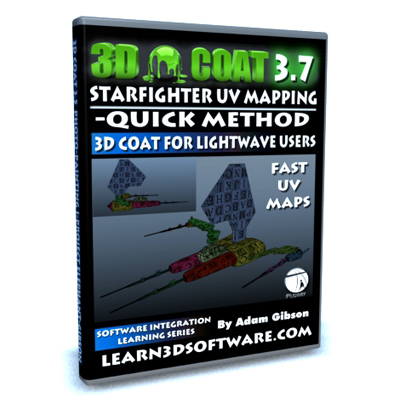 3D Coat 3.7 for Lightwave Users- UV Mapping a Starfighter-Quick Method